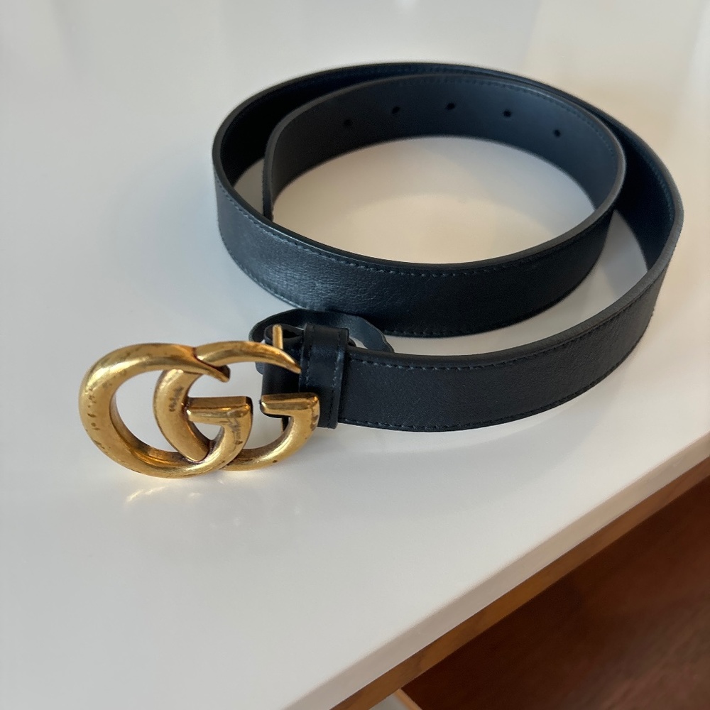 Gucci Black Belt